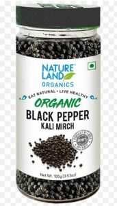 NAT LAND BLACK PEPPER 100 GM