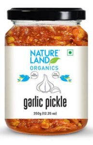 NAT LAND GARLIC PICKLE 350 GM
