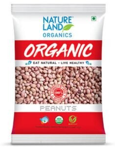 NAT LAND PEANUTS 500 GM
