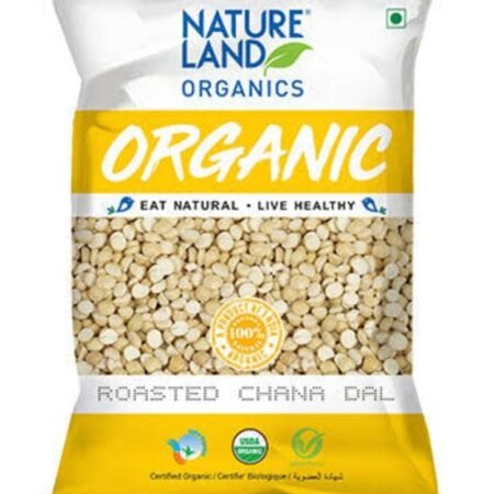 NAT LAND ROASTED CHANA DAL 500 GM