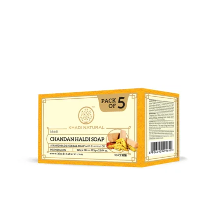 KHADI CHANDHAN HALDI SOAP PACK 5 4 PLS 1