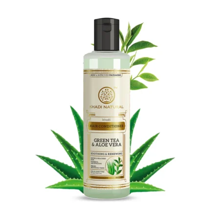 KHADI GREEN TEA ALOEVERA HAIR CONDITIONER SPF