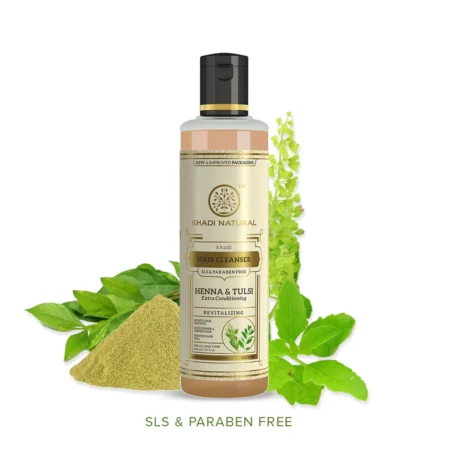 KHADI HENAA TULSI EXTRA CONDITIONING HAIR CLEANSER SLS A
