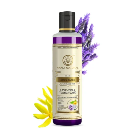 KHADI LAVENDER AND YLANG YLANG BODY WASH SLS AND PARABEN