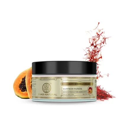 KHADI SAFFRON PAPAYA ANTI WRINKLE CREAM