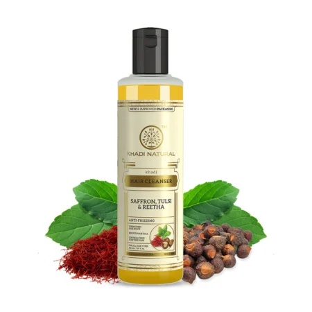 KHADI SAFFRON TULSI AND REETHA HAIR CLEANSER