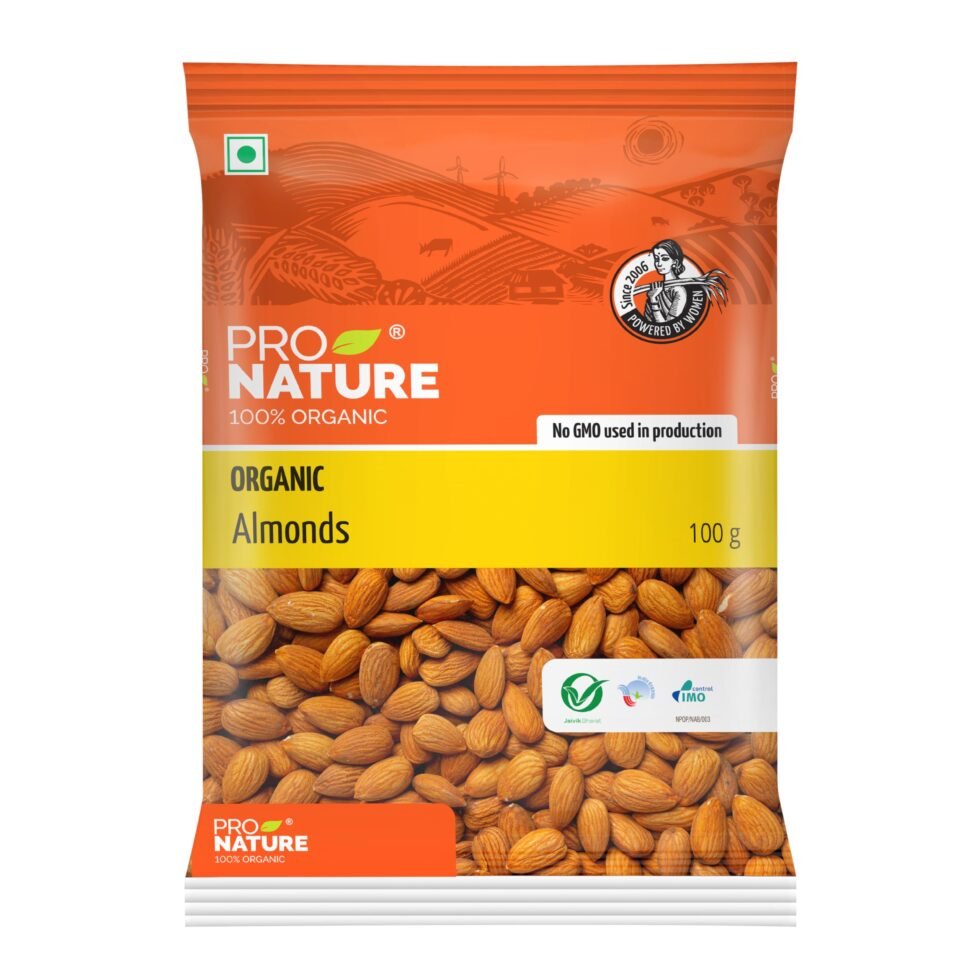 PRO NAT ALMONDS 100G