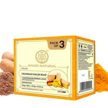 KHADI CHANDHAN HALDI SOAP PACK OF 3PCS