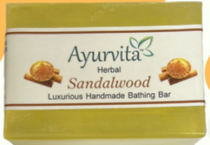 AYURVITA SANDAL SOAP 125GM