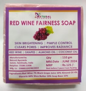 NAT AYU Red Wine Fairness Soap